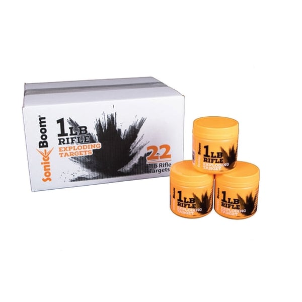 Sonic Boom 1 lb Exploding Rifle Target, Pack of 22