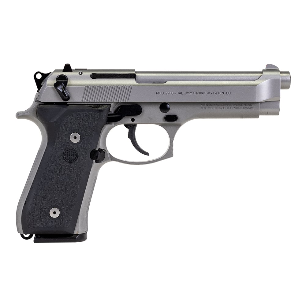 Beretta 92FS INOX 9mm 4.9" Pistol w/ (2)15rd Magazines