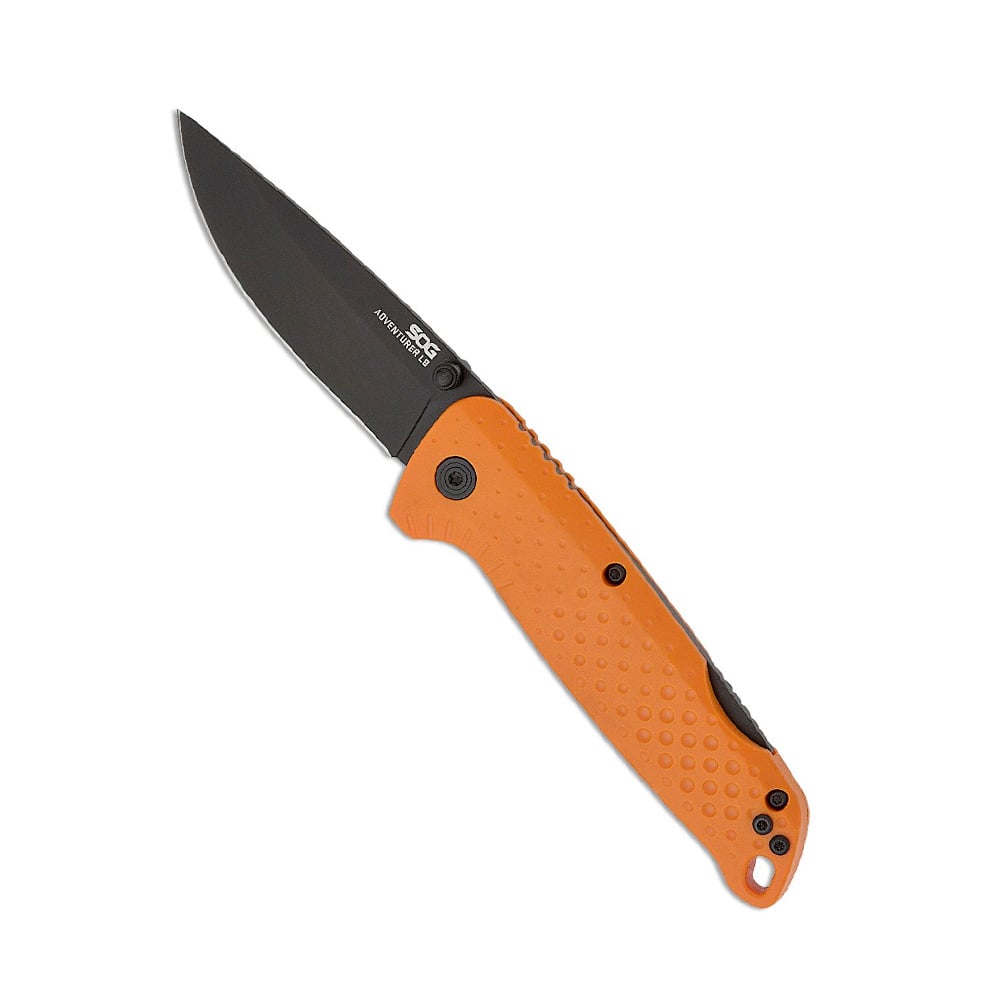 SOG Adventurer LB 3.5" Blade Folding Knives, Blaze Orange / Black