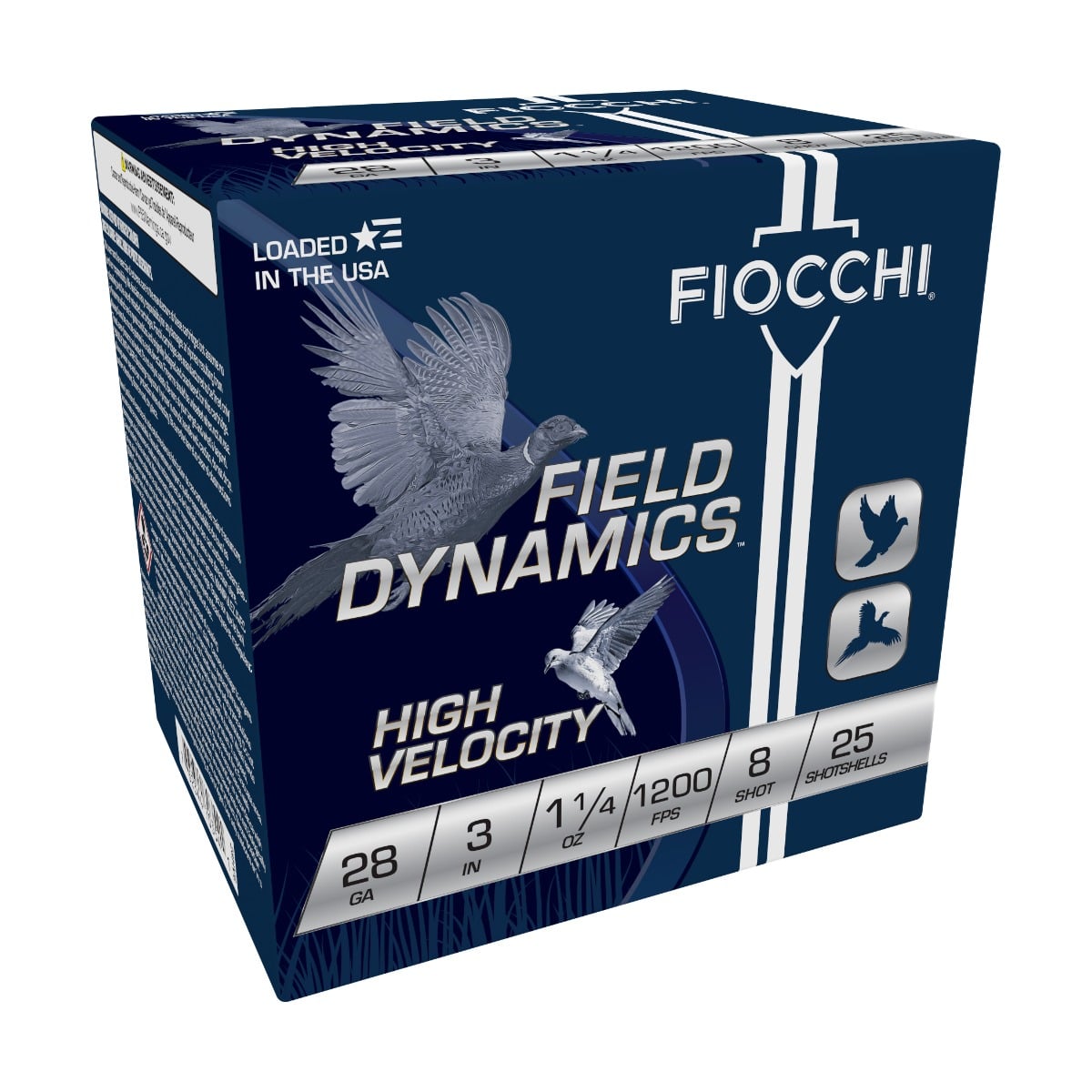 Fiocchi Field Dynamics High Velocity 28 Gauge 3" 1 oz #8 Shotshells, 25 rds. - 283HV8