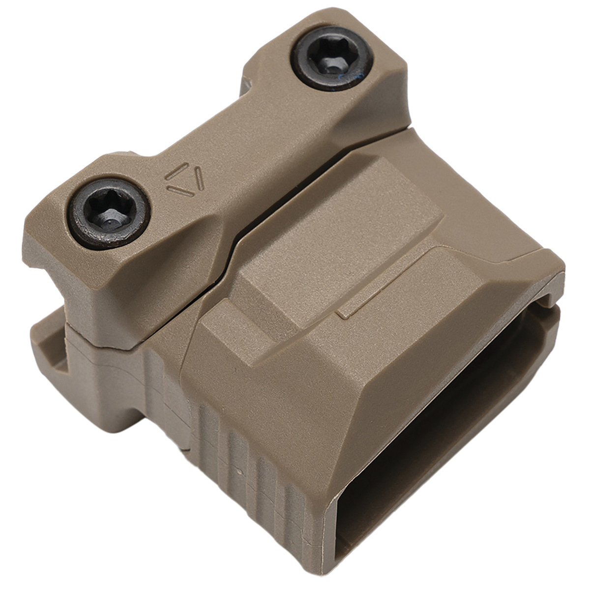 Strike Industries Picatinny Stacked Angled Grip, Flat Dark Earth - Tactical Angled Grip for Superior Handling and Stability - SI-AR-CMS-PSAF-FDE