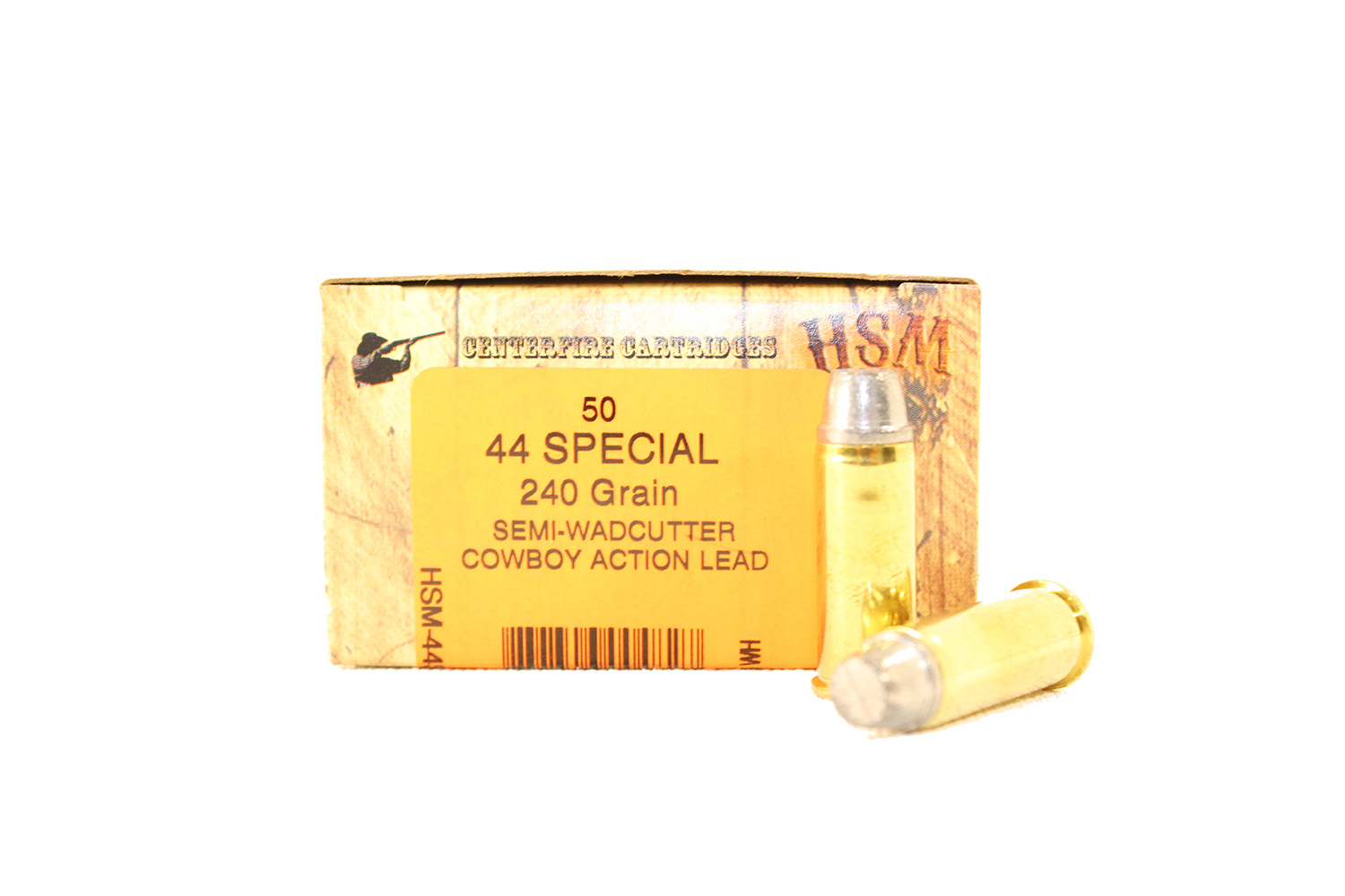 HSM AMMUNITION 44 SPCL 240GR HL SWC 50RD BOX 10 BOXES PER CASE - Flat Rate Shipping Under 30lbs! - No Credit Card Fees