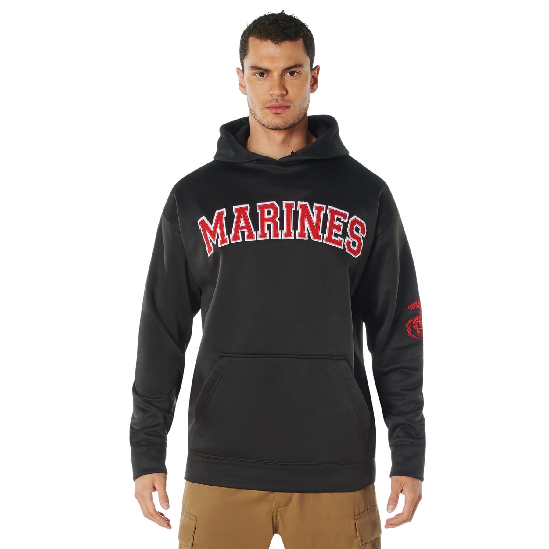 Rothco Embroidered Pullover Hoodies - X-Large, Emblem Marines
