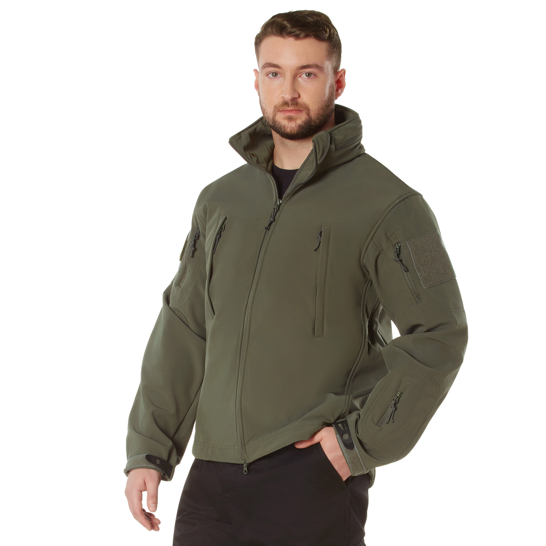 Rothco Concealed Carry Soft Shell Jacket - Olive Drab, Large