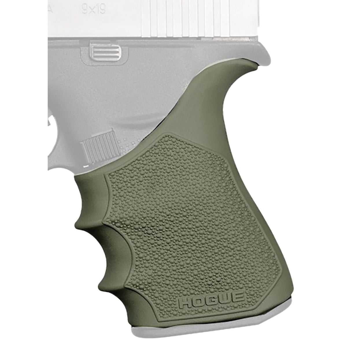 Hogue Handall Beavertail Grip Sleeve Fits Glock G43X/G48/G43X MOS, OD Green - Enhanced Control - 18211