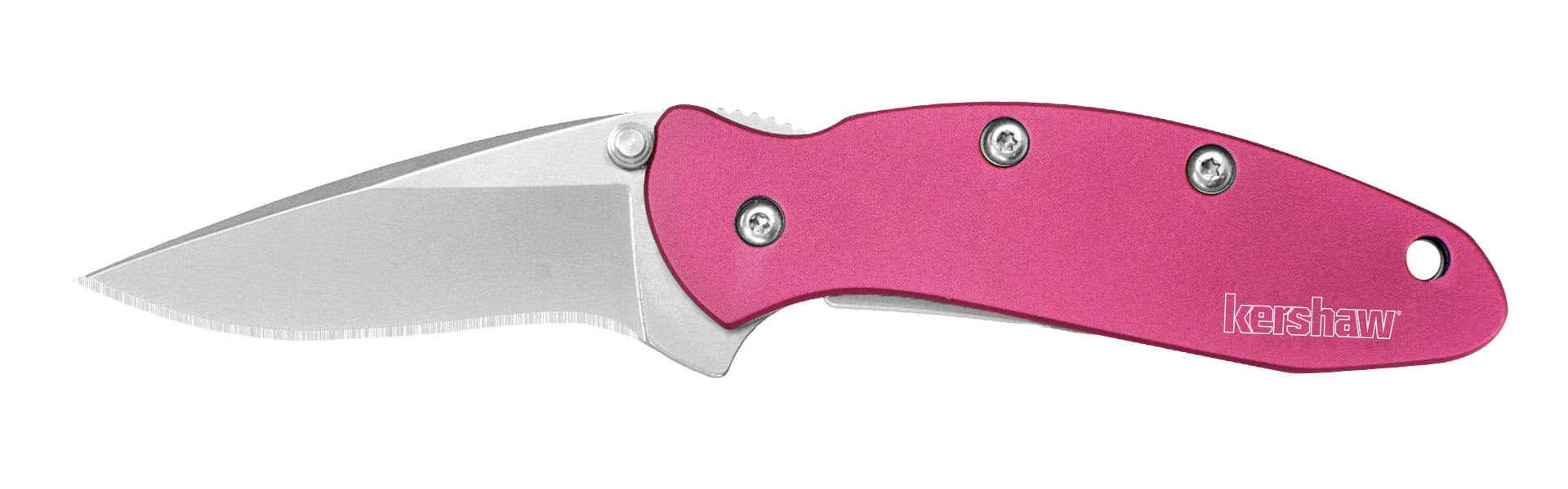 Kershaw Chive 1.9" Drop Point Folding Knife, Pink