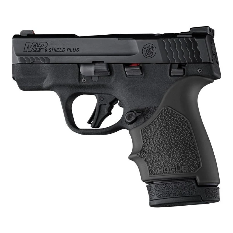Hogue HandAll Beavertail Handgun Grip Sleeve for S M 9 Shield Plus Black