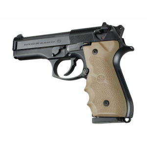 Beretta 92/96 Series Rubber Grip with Finger Grooves Flat Dark Earth