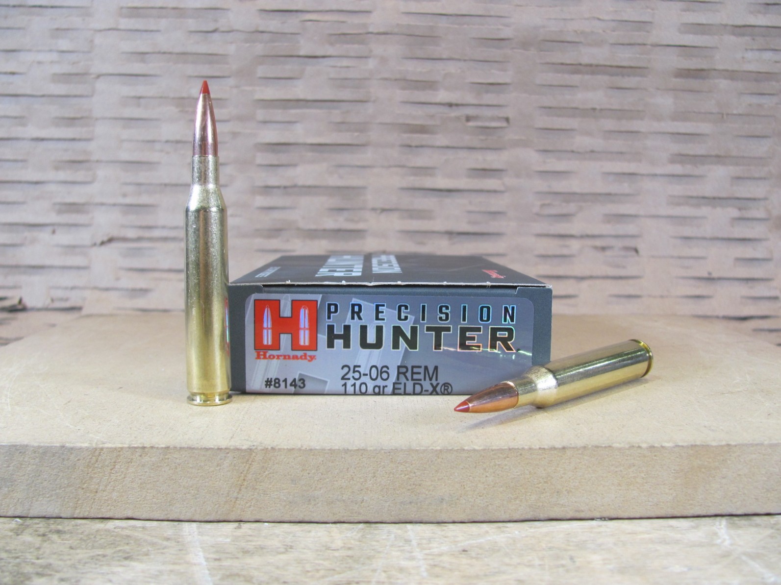 200 Round Case – 25-06 Rem 110 Grain ELD-X Hornady Precision Hunter Ammo – 8143