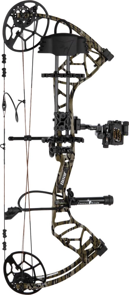 Bear Archery Legit MAXX+ RTH 70LB RH Compound Bow, Mossy Oak Bottomland