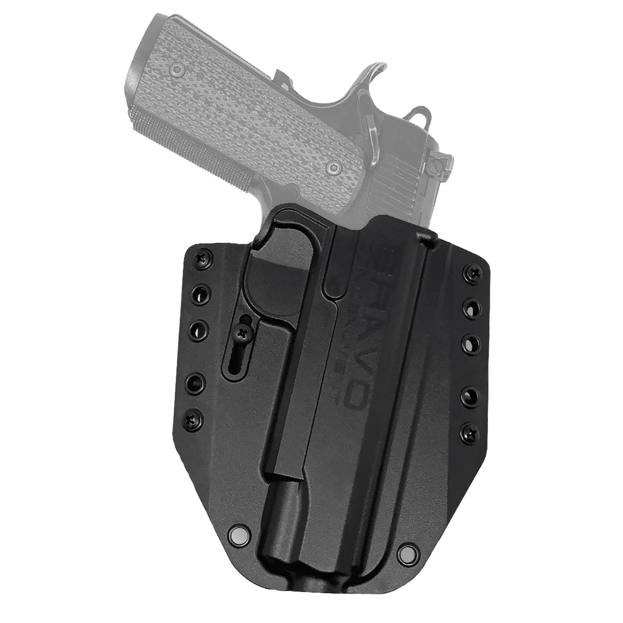 Bravo Concealment Right Hand OWB Concealment Holster for 1911, Black - BC101022
