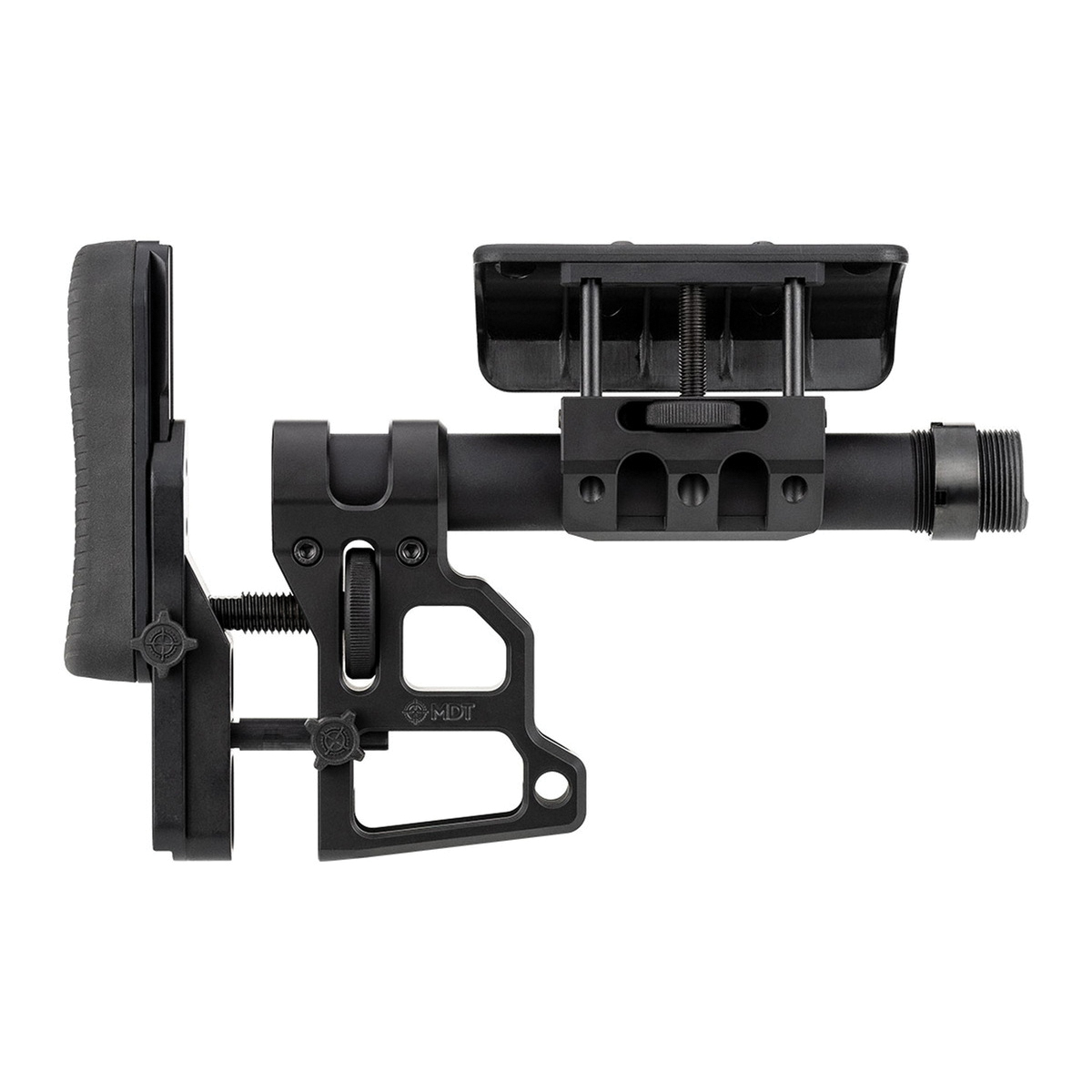 MDT SCS Rifle Skeleton Carbine Stock Black - Adjustable Carbine Stock for Tactical Skeleton Setup for Versatile Use - 102856-BLK