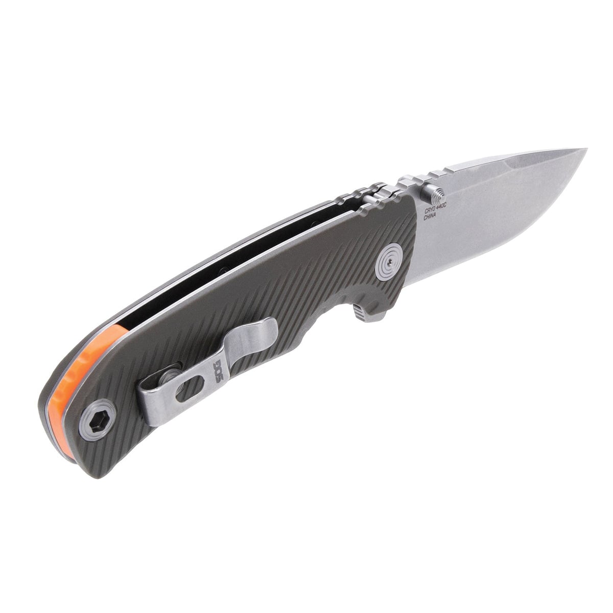 SOG Knives Tellus ATK Folding Knife Clip Point OD Green - Smooth Action, Ideal for Outdoor and Tactical Use - SOG-11-06-01-43