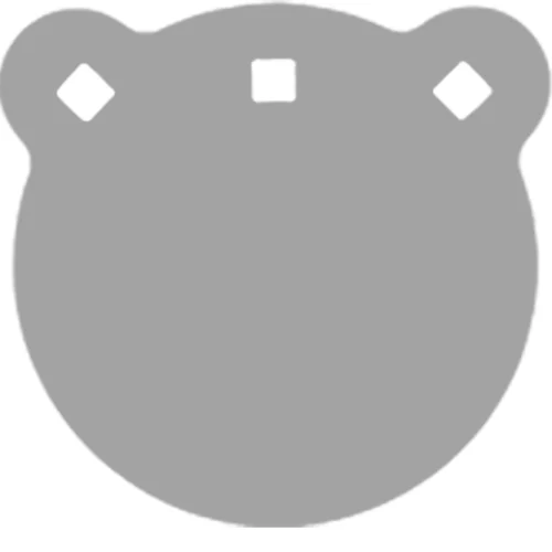 BASH TARGET AR500 GONG TARGET - ROUND 6"-1/2" THICK