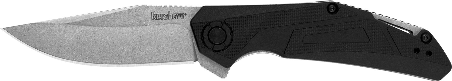 Kershaw - 1370 - Camshaft 3.00 Folding Clip Point Plain Black Knife