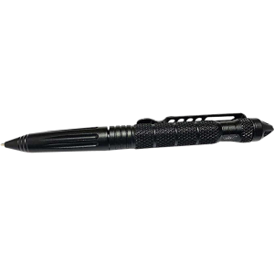 S&W Pepper Spray UZITACPEN2BK UZI Defender Black Aluminum Self Defense Pen Features Glass Breaker
