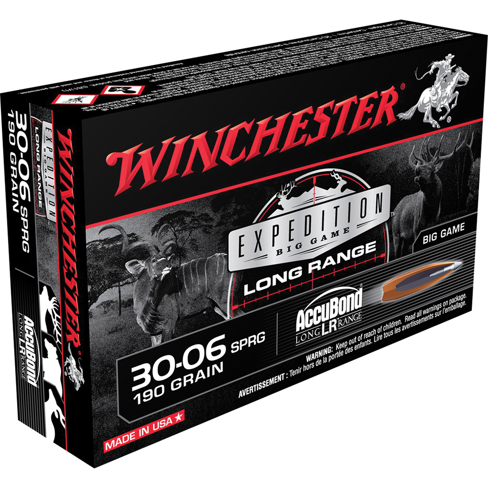 WINCHESTER EXPEDITION BIG GAME 30-06 190 GR ACCUBOND LR 20RD BX 200RD CASE
