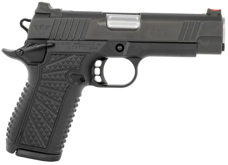 Wilson Combat SFT9CM42A SFT9 9mm Luger 15+1 (2) 4.25" Stainless, Black, Beavertail Frame, Integrated Grips, Fiber Optic Sights, Ambi Safety