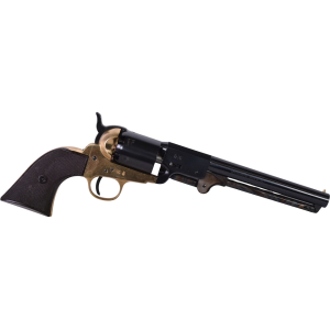 Pietta 1851 Griswold & Gunnison Black Powder Revolver 36 Caliber 7.5" Blued Barrel Brass Frame Black Grip