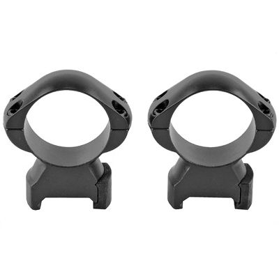 Weaver Grand Slam High Picatinny Compatible 30mm Scope Rings, Matte Black - 49309