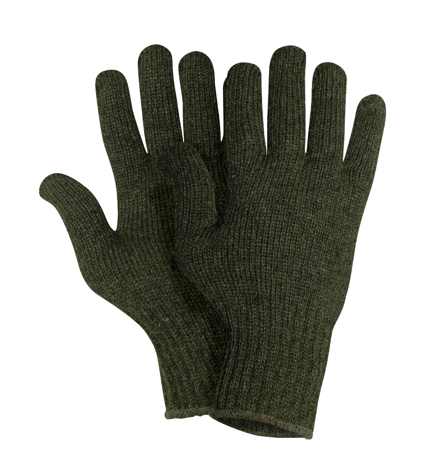 Rothco Wool Glove Liners - Unstamped, Olive Drab, Large