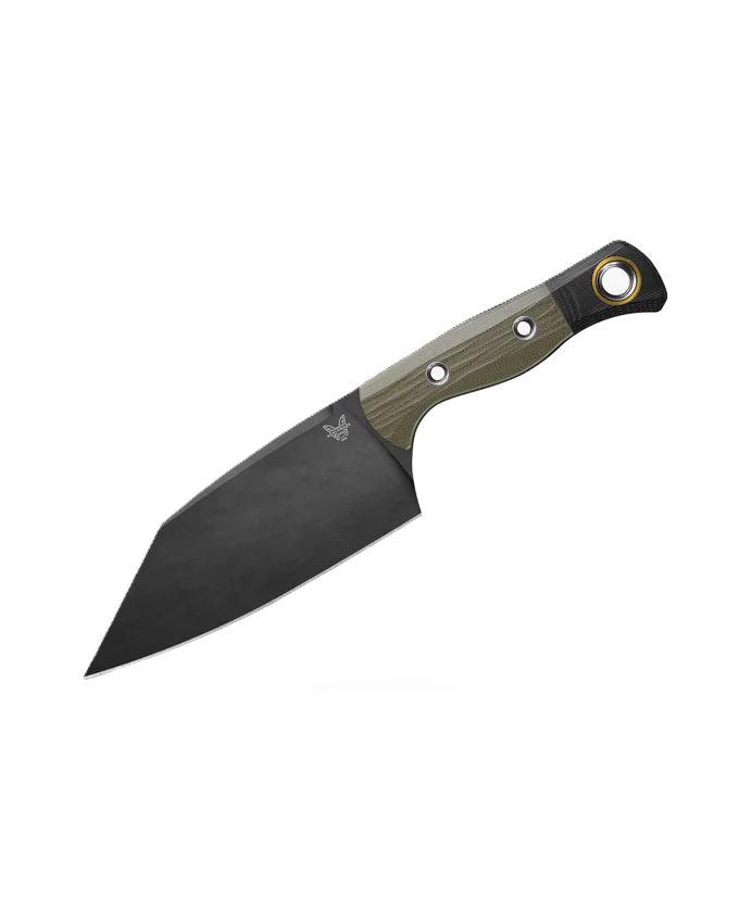 Benchmade Station Fixed Blade Clip Point Kitchen Knife, OD Green - 4010BK-01
