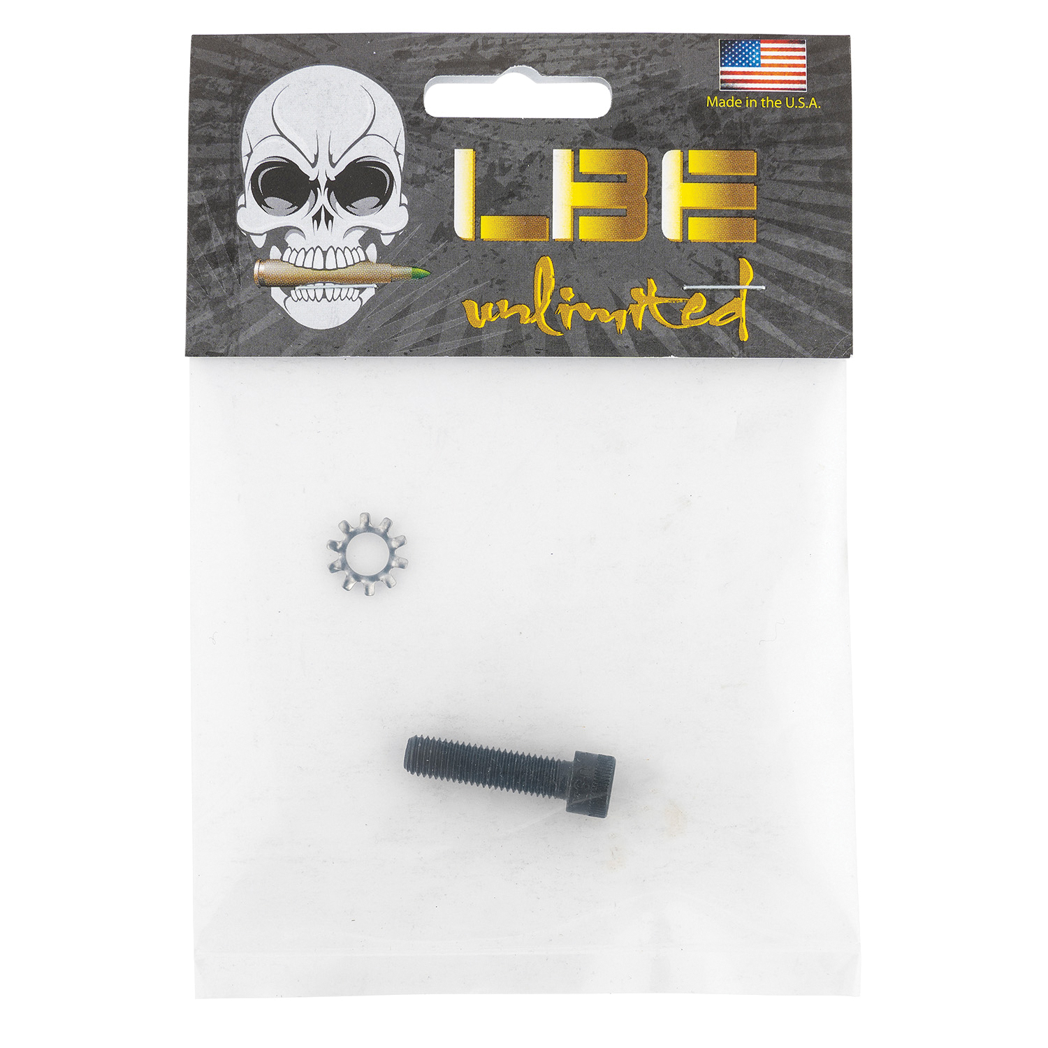 LBE Unlimited Pistol Grip Screw and Locktooth Washer for AR-15, Black - ARGRPSW