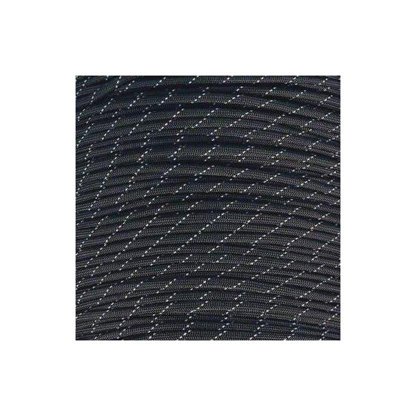Mero 550 3-Reflctive Trac Paracord, 100' Black