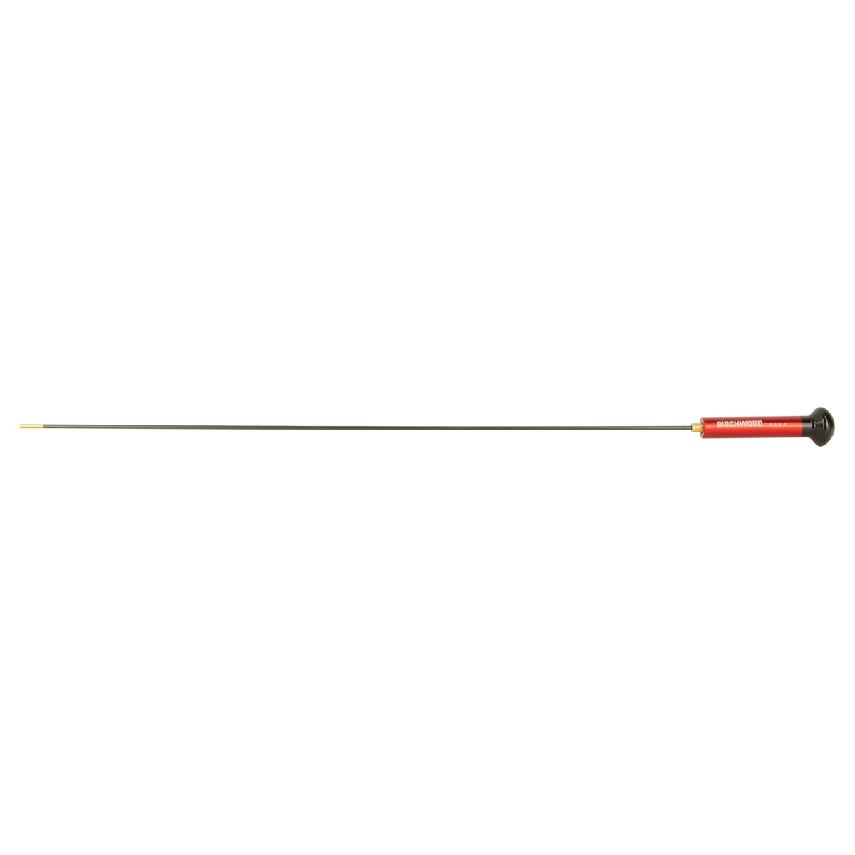 Birchwood Casey Premium Carbon .22 Cal/.264 Cal 30" 1-Piece Cleaning Rod, Black/Red