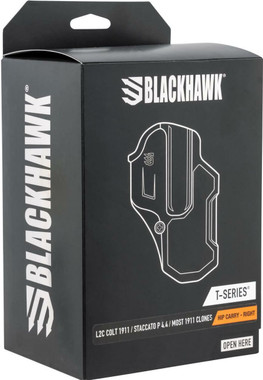 Blackhawk T-Series Holster L2C for Colt 1911 w/ or w/o Rail - 410703BKR