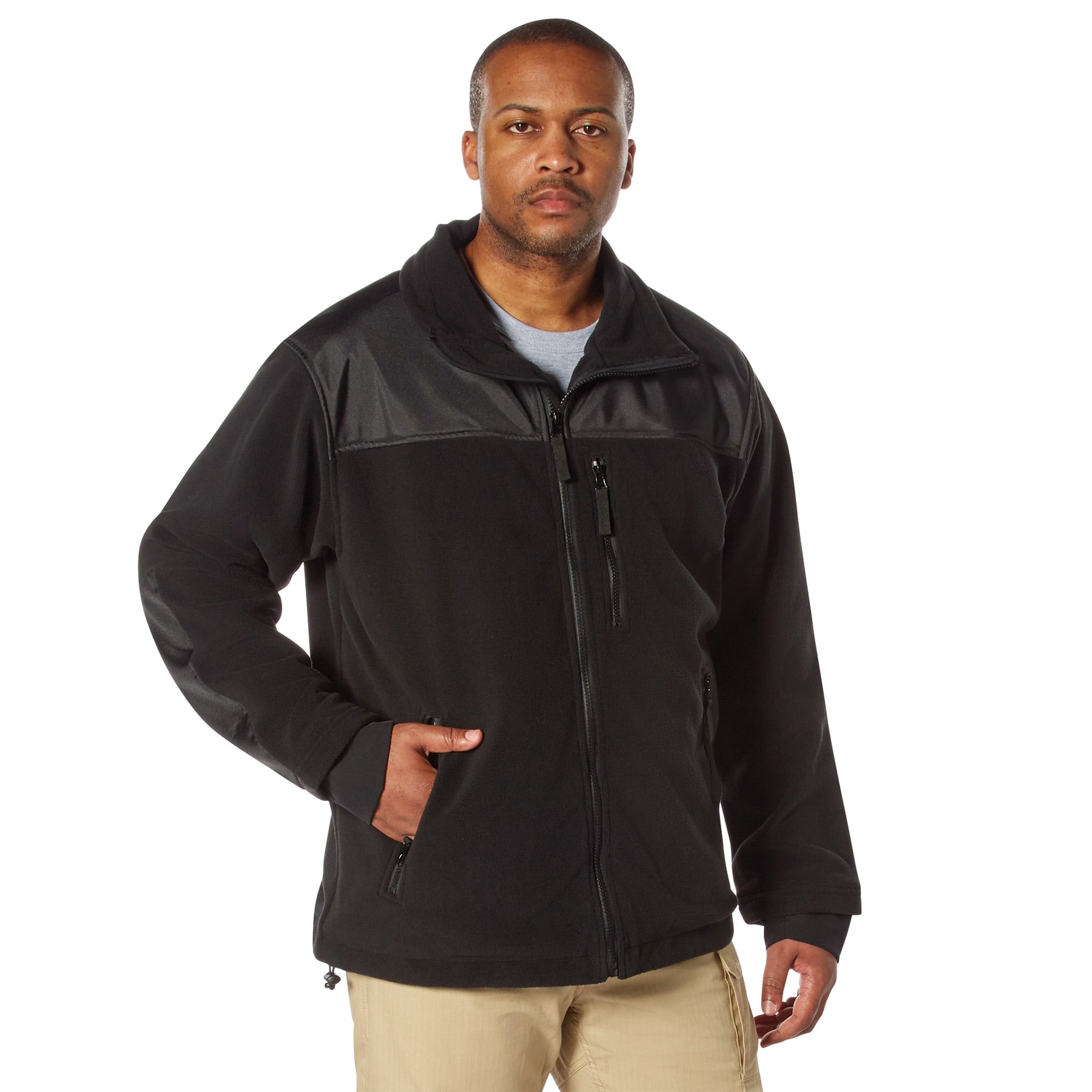 Rothco Concealed Carry Spec Ops Fleece Jacket - Black, Medium