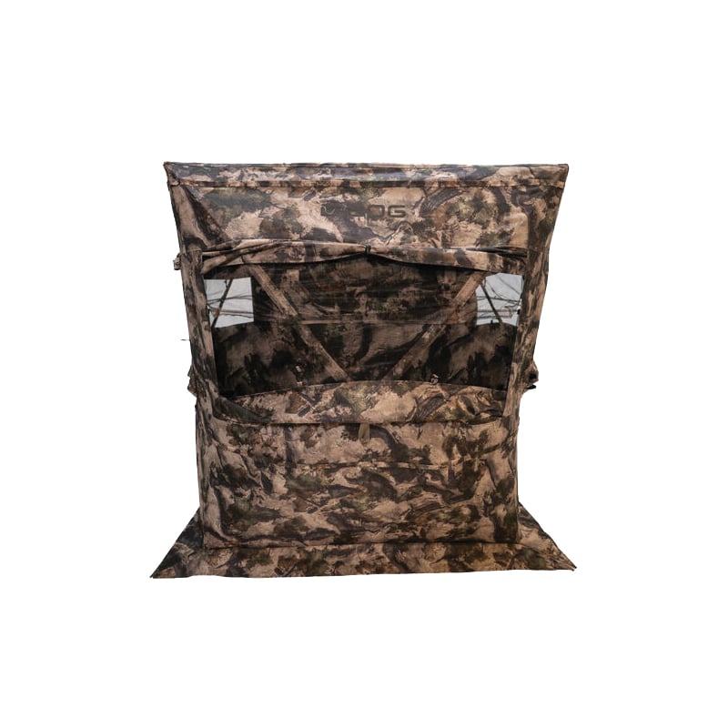 BOG Prevail 59" x 59" x 63" Sitting Height Ground Blind, Mossy Oak Terra Camouflage