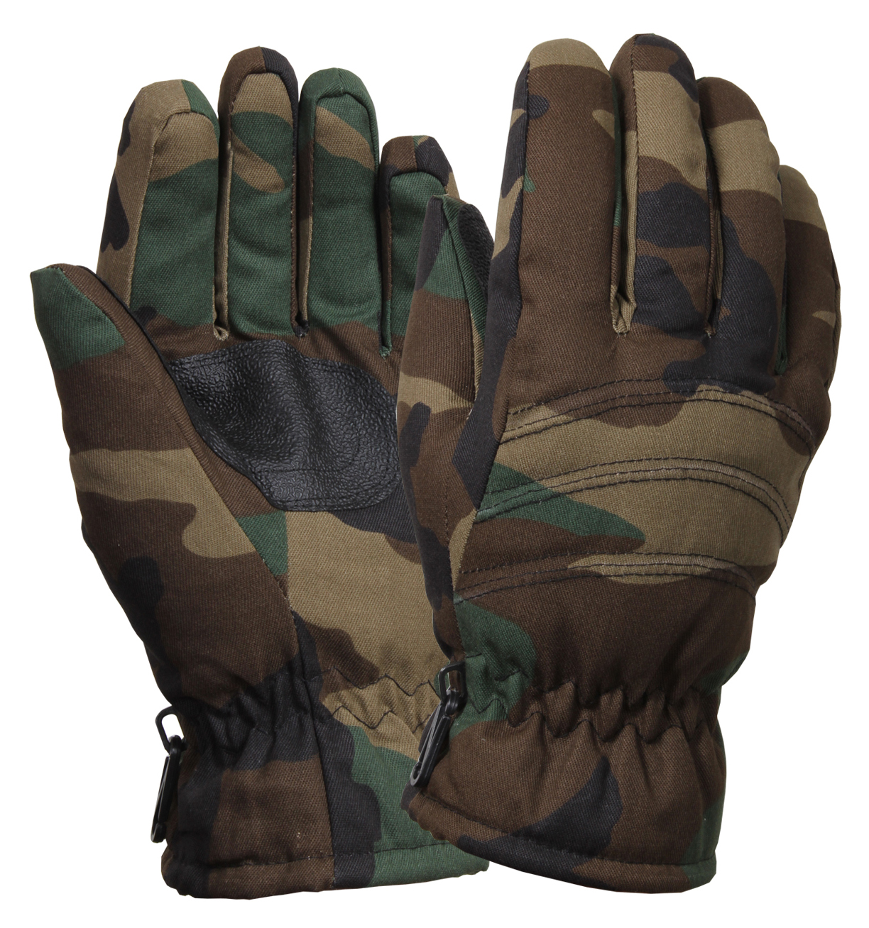 Rothco Insulated Hunting Gloves - Woodland Camo, Medium