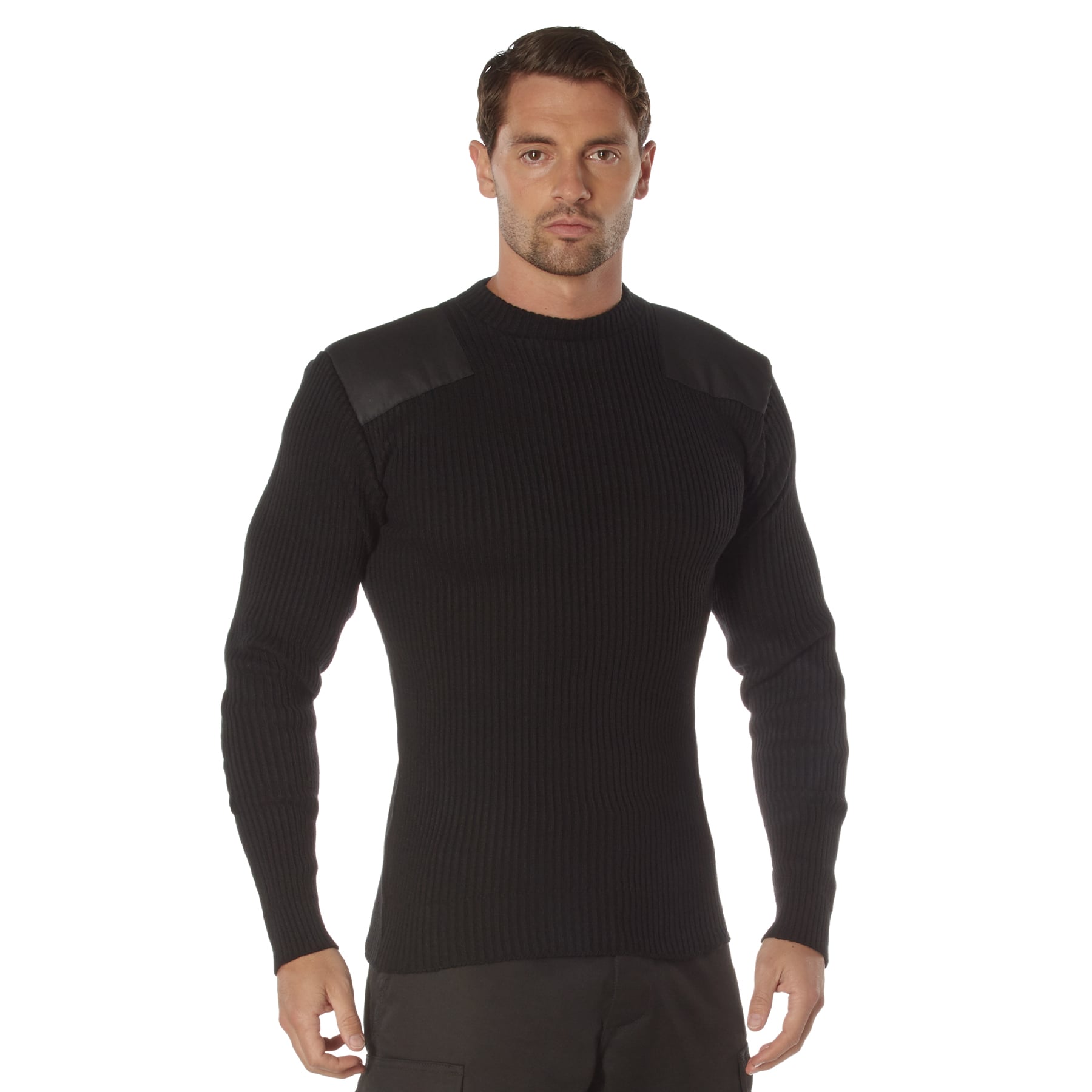 Rothco Acrylic Commando Sweater - Black, 3X-Large