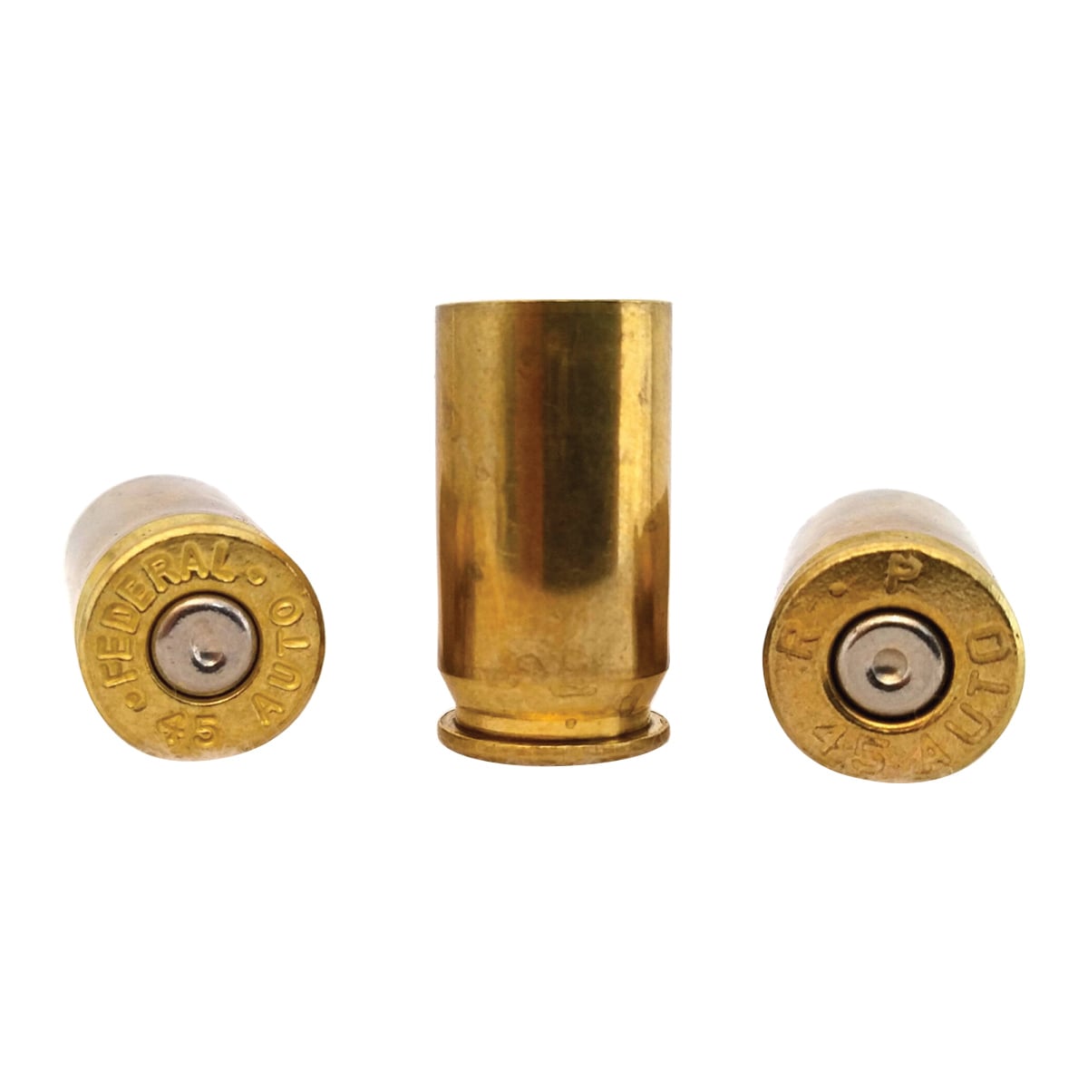 Lightning Ammo .45 ACP Primer Pistol Cleaned and Polished Brass, 100rds