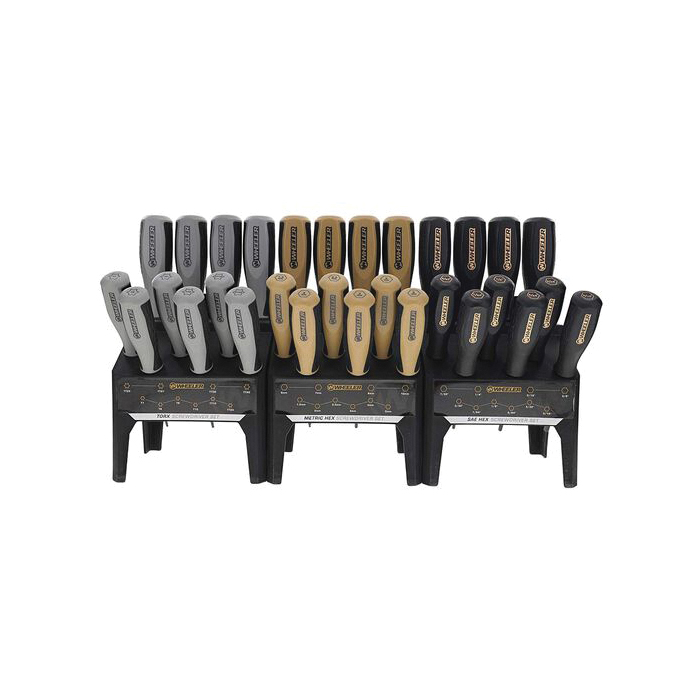 Wheeler 30-Piece Hex/Torx Benchtop Screwdriver Set