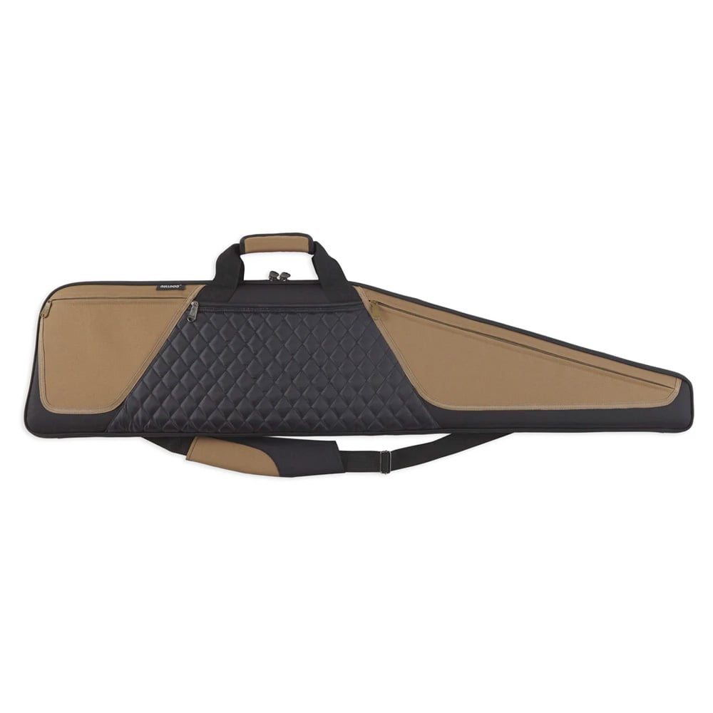 Bulldog Cases Elite Scoped Rifle Case, 44", Black w/ Brown Trim - BD360-44