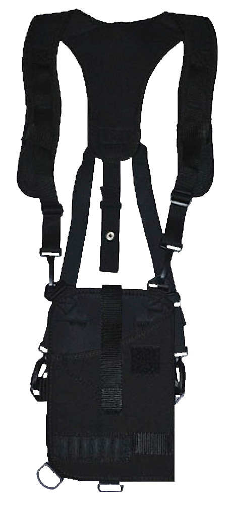GrovTec Trail Pack Ambidextrous Hand Medium and Large Autos Shoulder Holster, Smooth Black - GTHL14902R