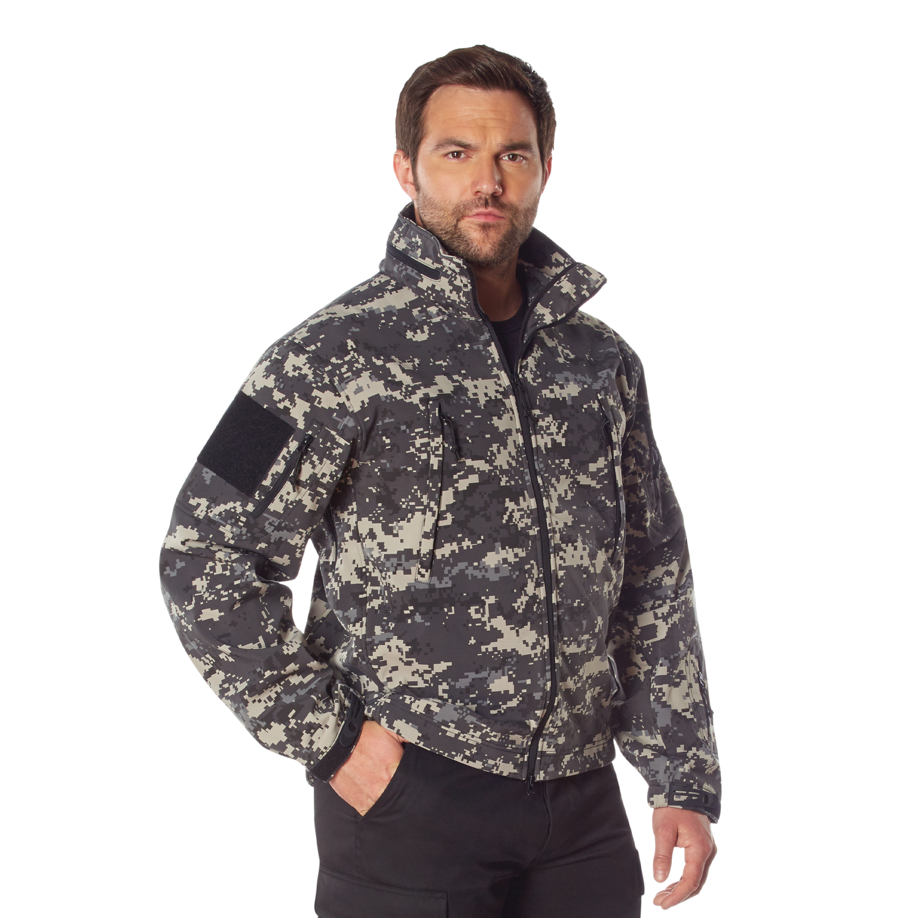 Rothco Special Ops Soft Shell Jacket - Subdued Urban Digital Camo, Large
