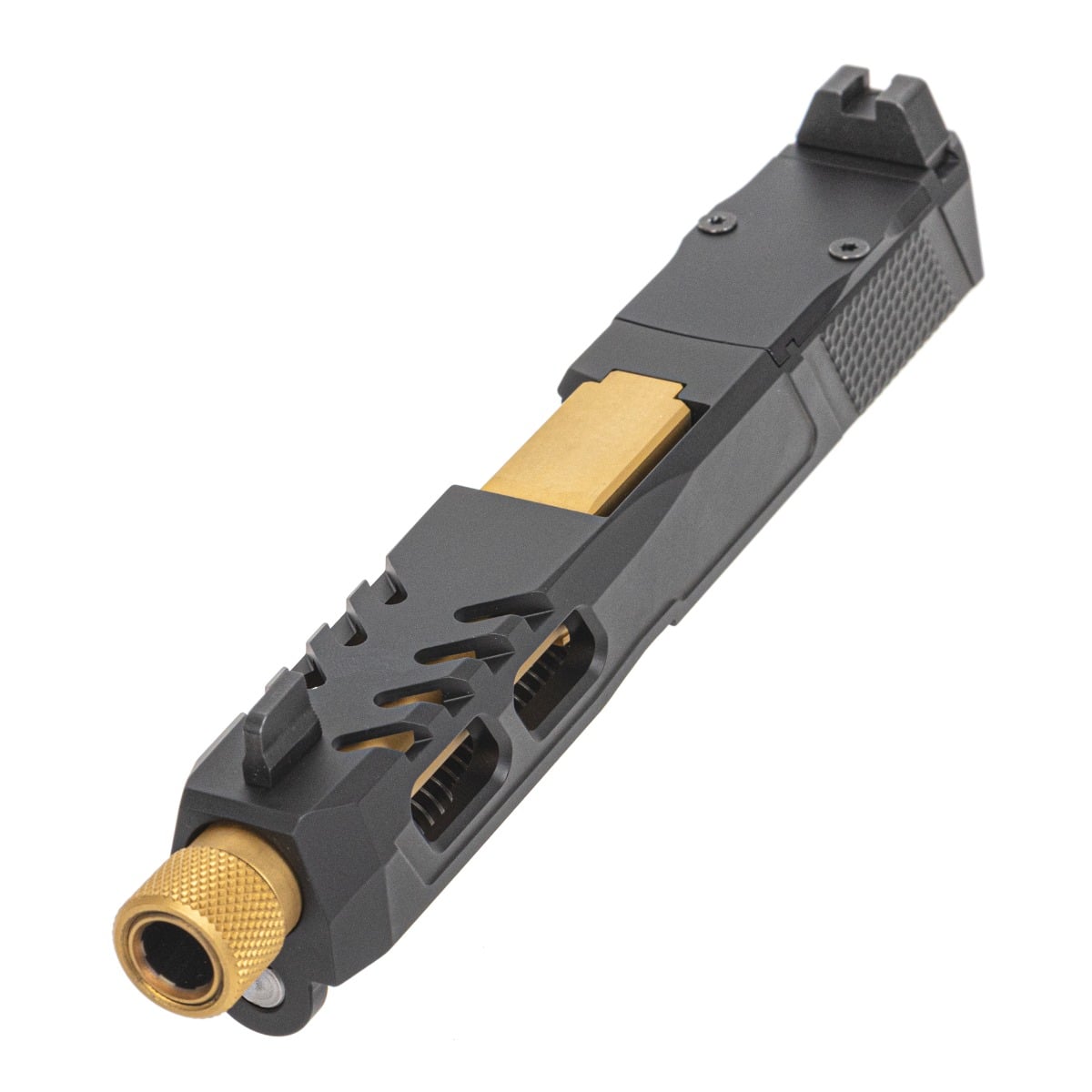 PSA Dagger Complete SW6 RMR Slide Assembly With TiN Threaded Barrel, Black
