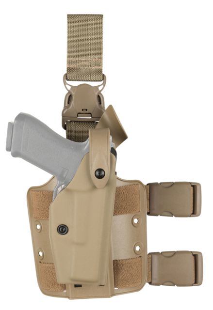 Safariland  SLS Tactical w/ Quick Release Leg Harness Holster Beretta 92 Left Hand STX Tactical Flat Dark Earth