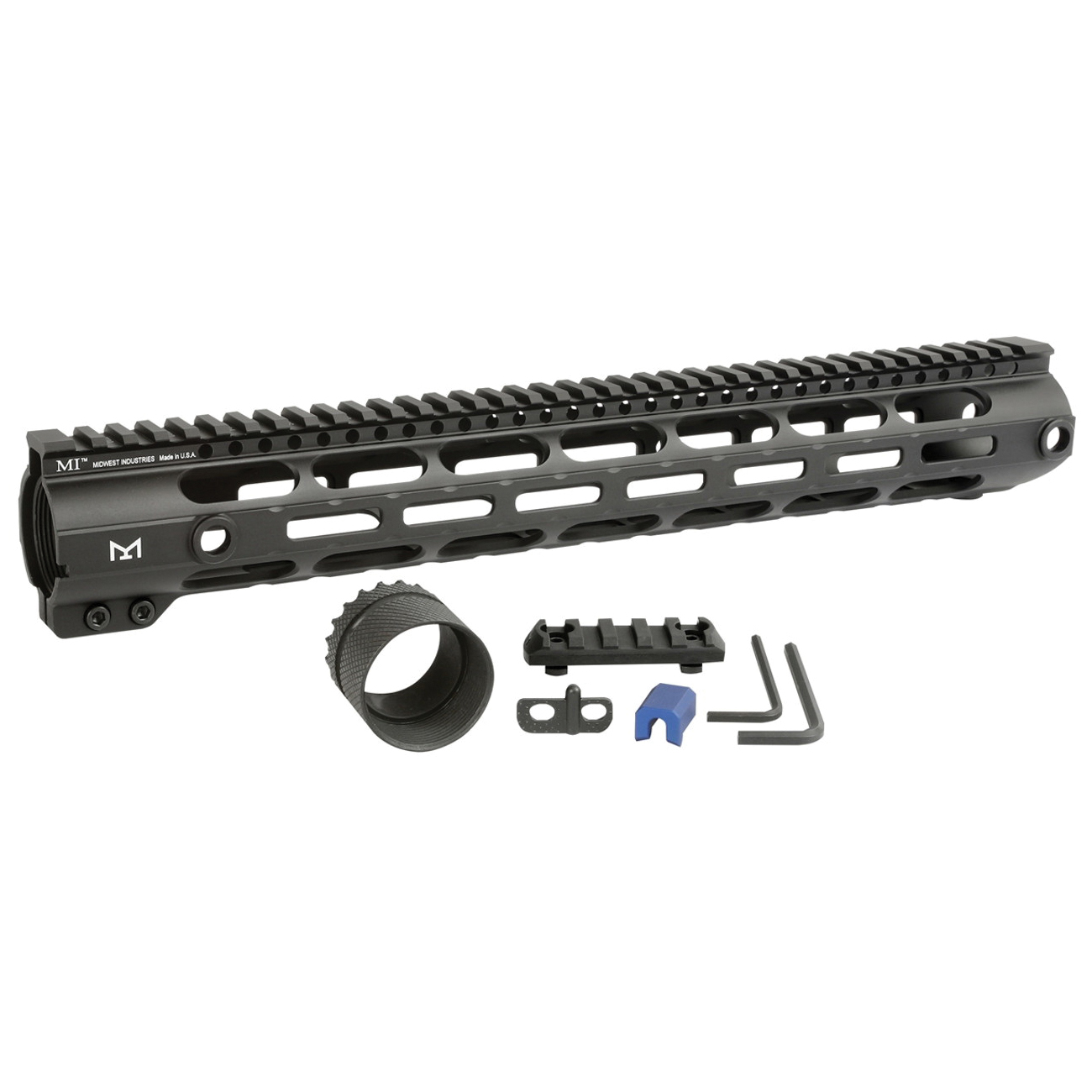 Midwest Industries Combat Rail DPMS Low M-LOK Handguard 15" for AR-308/LR-308, Black - MI-CRL308-15