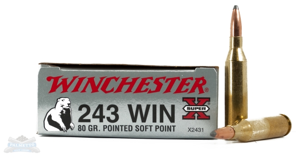 Winchester 243 80gr PSP Super-X Ammunition 20rds - X2431
