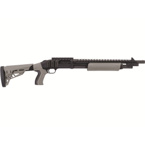 Mossberg 500 Scorpion Pump 12 Gauge Shotgun 18.5" Blued Barrel Gray Adjustable Stock