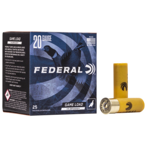FEDERAL AMMO Game-Shok High Brass 20 Gauge 2.75" 1 oz #6 Shotgun Ammunition | 25 Rounds