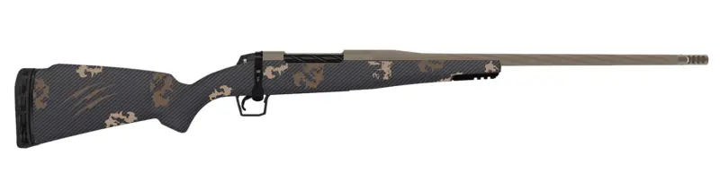Fierce Firearms TWROG300PRC22BRS Twisted Rogue Mini 300 PRC Smoked Bronze Cerakote Steel Threaded Barrel, Drilled Tapped Steel Receiver, LR Negative Comb Sonora Ambush Camo Carbon Fiber Stock