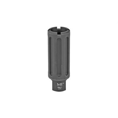 Midwest Industries 1/2x36 Thread 9mm Aluminum Blast Can Diverter 3.375", Black Anodized - MI-BC9