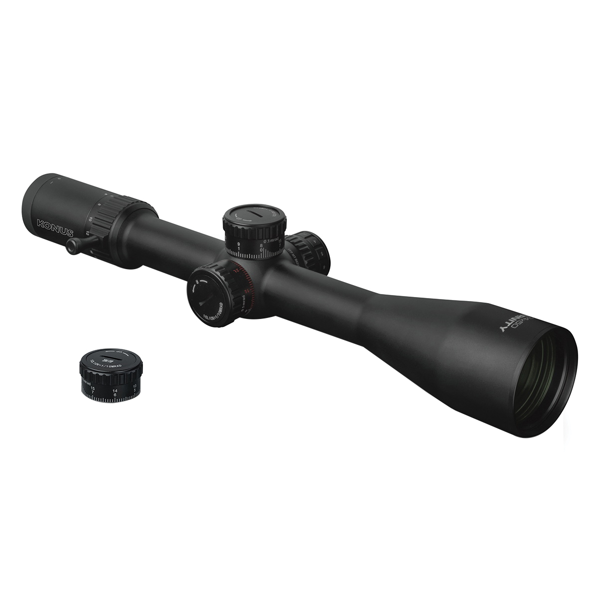 Konus USA Eternity Rifle Scope 6-24x50mm - Professional Scope with High Magnification for Extreme Long-Range Shooting - 7295