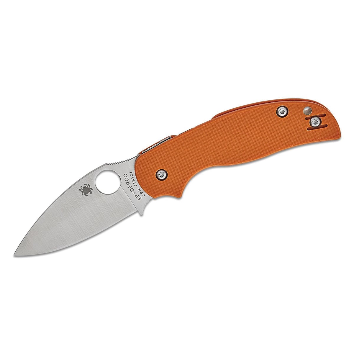 Spyderco Sage 5 Rex 121 Folding Drop Point Knife, Burnt Orange - C123GBORP