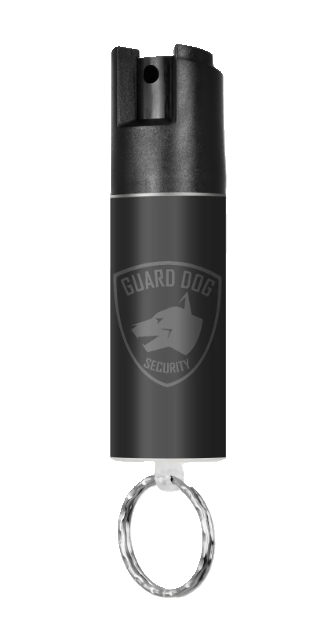 Guard Dog 1/2 oz Keychain Pepper Spray with Colored Stickers - Black